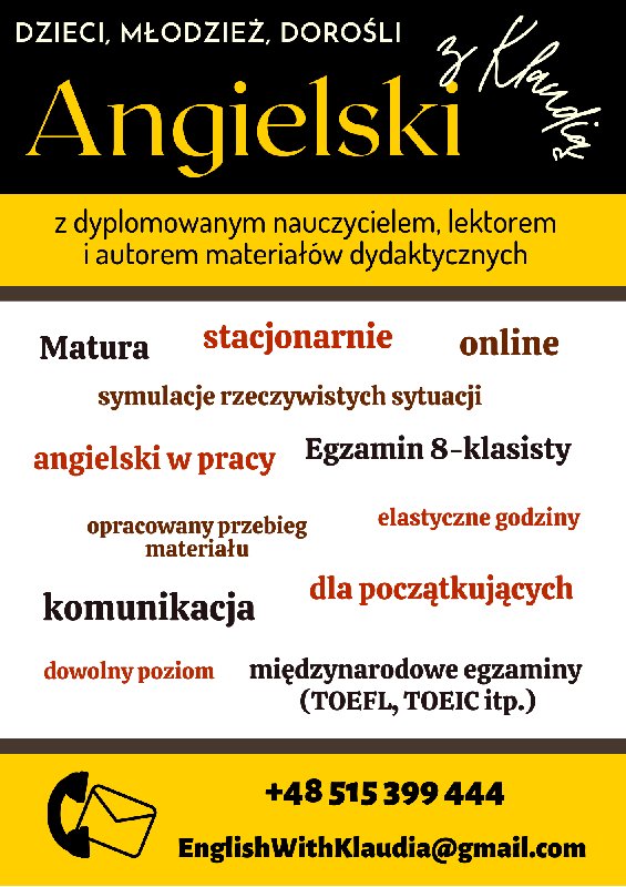 Angielski online/stacjonarnie - 01 Angielski online/stacjonarnie - 01