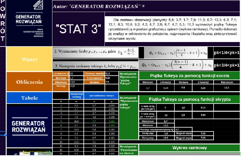 Analizy statystyczne i finansowe do prac