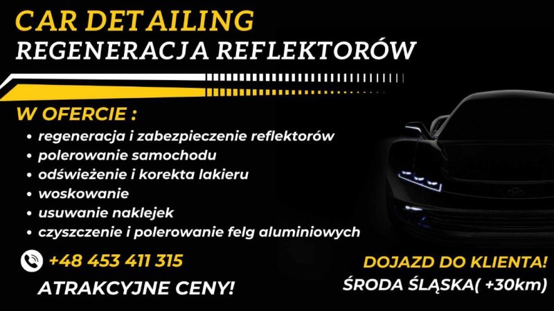 Regeneracja polerowanie reflektorów