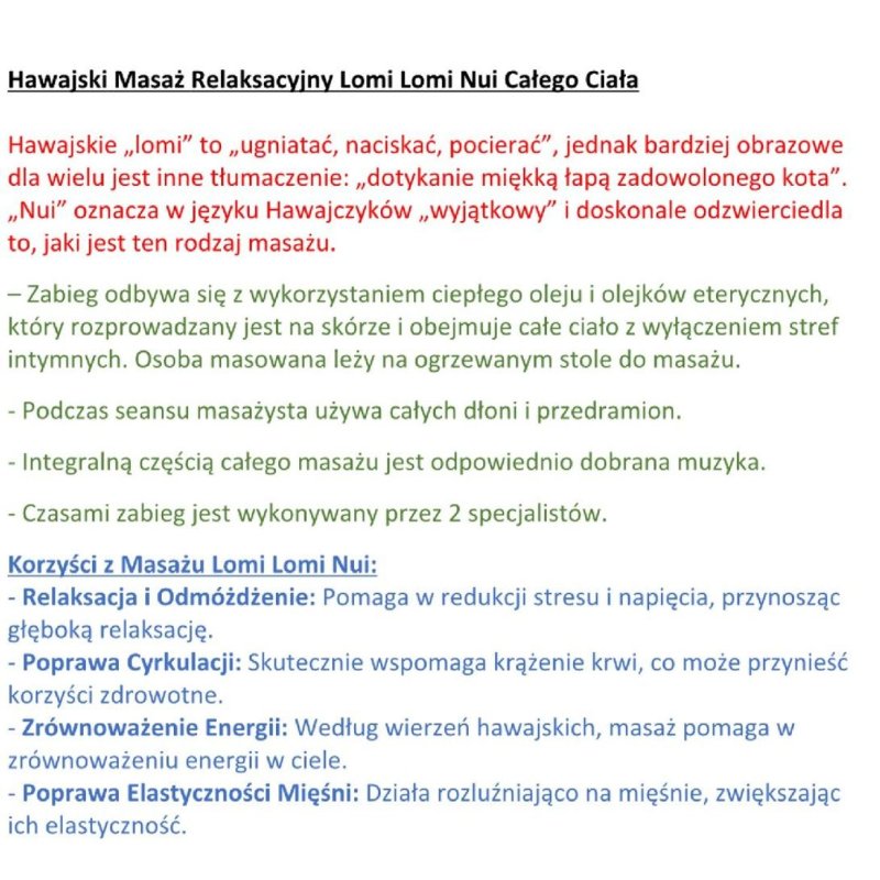 Lomi Lomi Nui lub Tantryczny / Mobilny masaż z Marcinem - 01 Lomi Lomi Nui lub Tantryczny / Mobilny masaż z Marcinem - 01