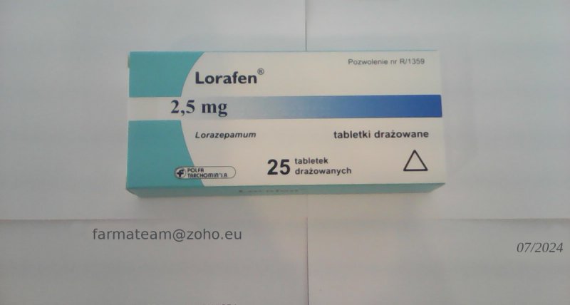 FarmaTeam Estazolam 2mg, Lorafen 2,5mg Wysyłka w 24h - 01 FarmaTeam Estazolam 2mg, Lorafen 2,5mg Wysyłka w 24h - 01