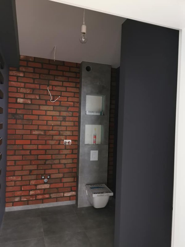 Płytki ze starej cegły w łazience lica licówki - 04 Płytki ze starej cegły w łazience lica licówki - 04