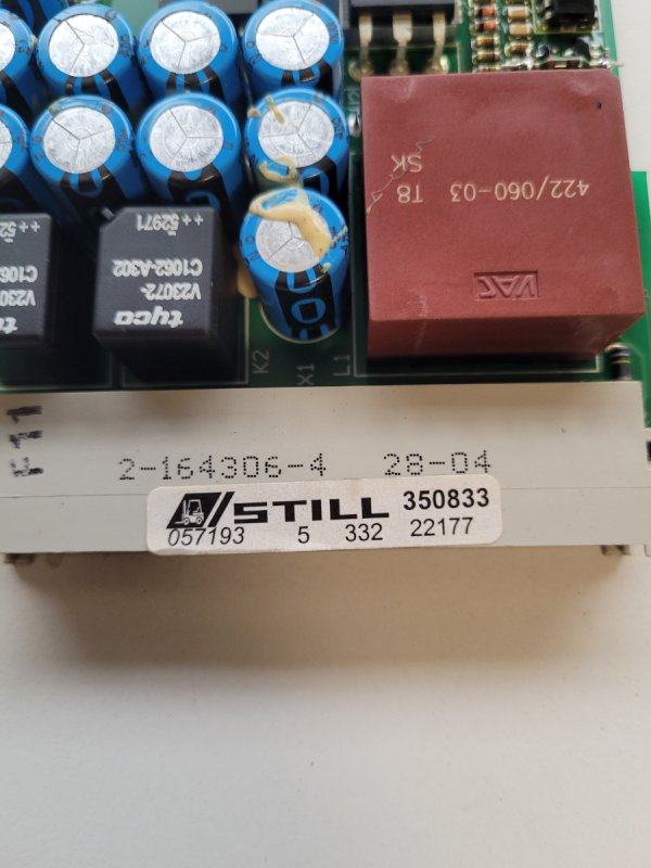 Płyta symetryzatora napięcia Electronic Board Nr 35083 Still R70 - 01 Płyta symetryzatora napięcia Electronic Board Nr 35083 Still R70 - 01