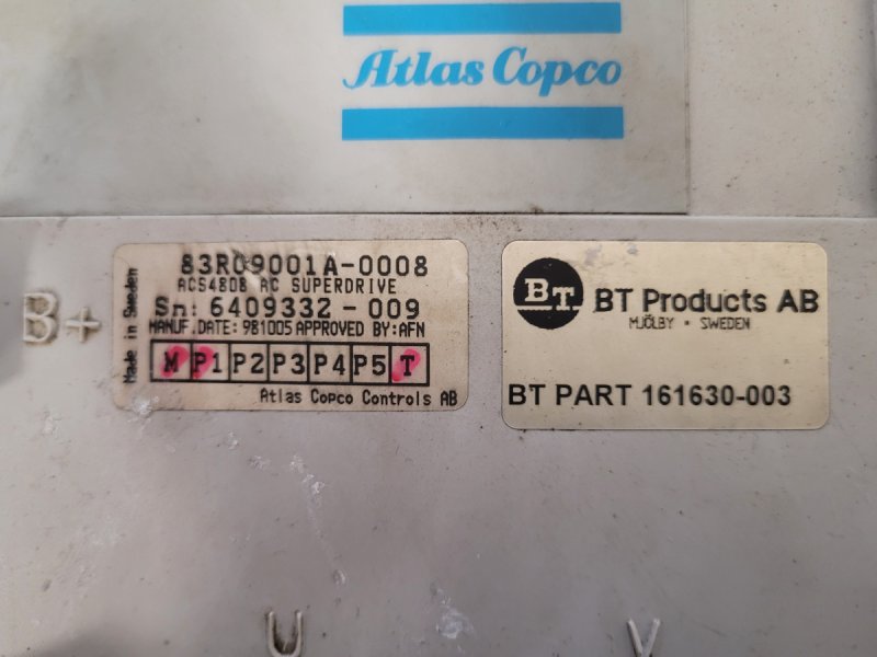 Controller BT Atlas Copco 83R09001A - 01 Controller BT Atlas Copco 83R09001A - 01