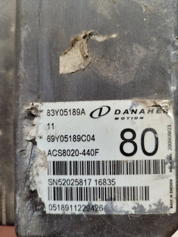 83y05189a Danaher Jungheinrich Controller Sterownik - 01 83y05189a Danaher Jungheinrich Controller Sterownik - 01