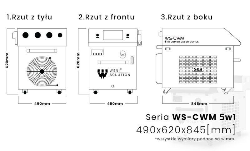 Spawarka laserowa 5w1 z funkcją czyszczenia i cięcia 2kW - 03 Spawarka laserowa 5w1 z funkcją czyszczenia i cięcia 2kW - 03
