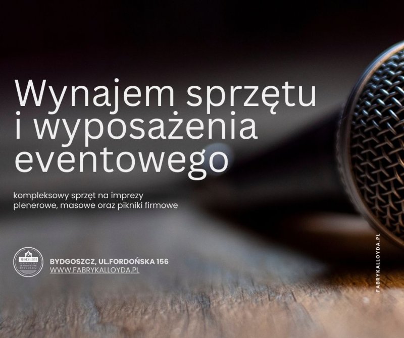 Scenotechnika, sprzęt eventowy