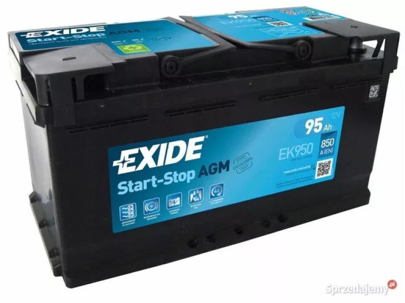 Akumulator 95Ah 850A Exide AGM StartStop