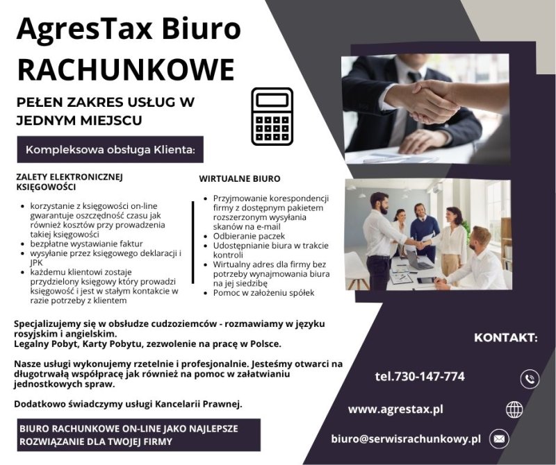 Najlepsze Biuro Rachunkowe AgresTax