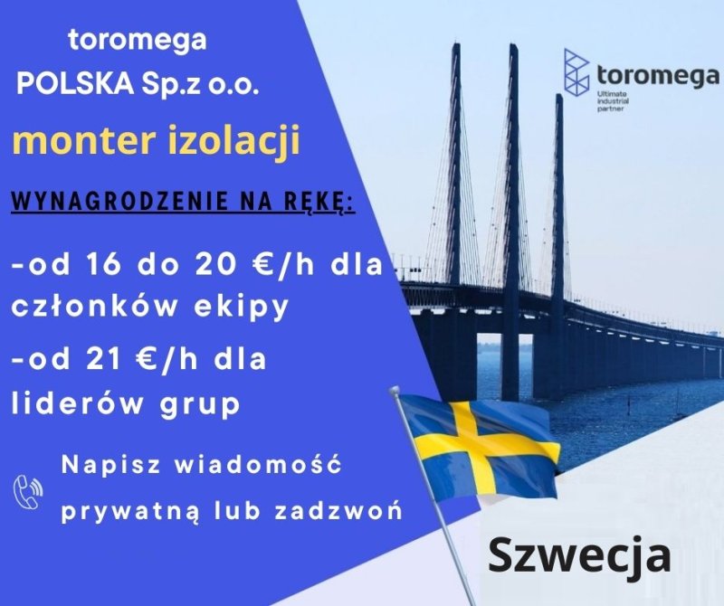 Praca: Monter izolacji