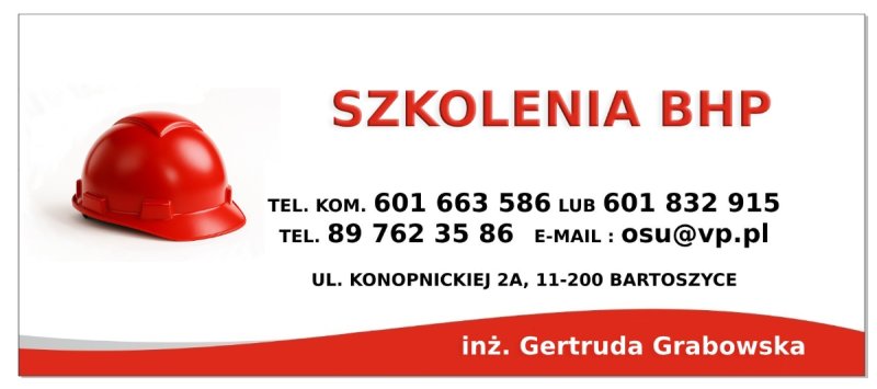 Usługi BHP inż. Gertruda Grabowska - 01 Usługi BHP inż. Gertruda Grabowska - 01