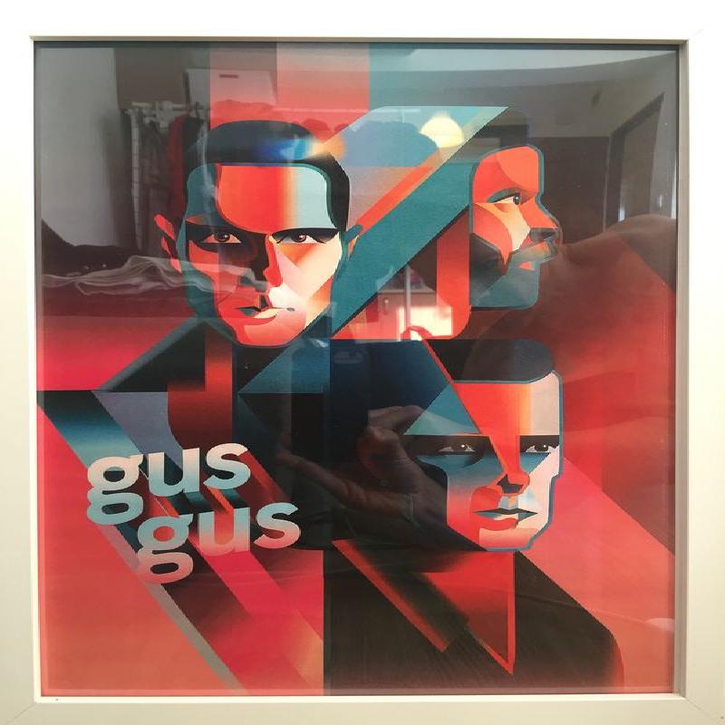 Plakat zespłou GusGus 100x70 - 01