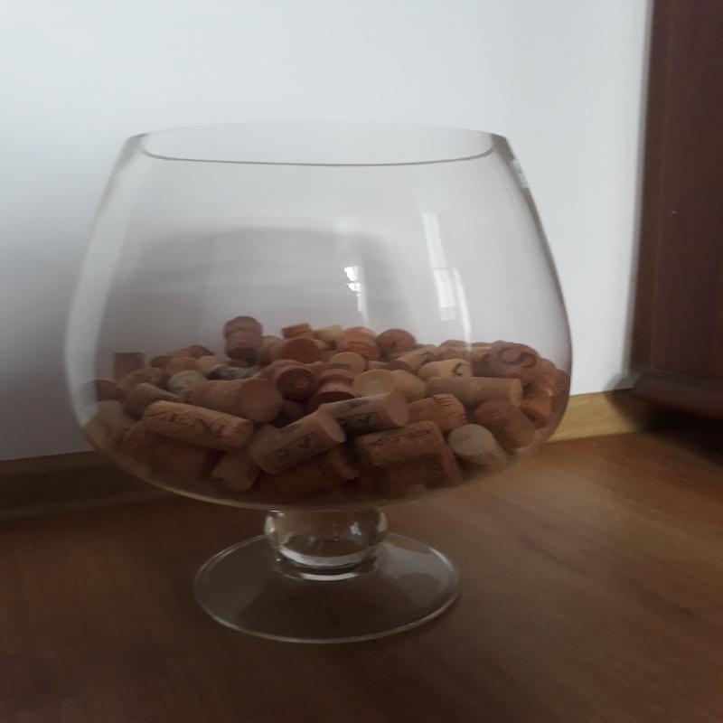 Kielich ozdobny do wina z korkami 5L - 01