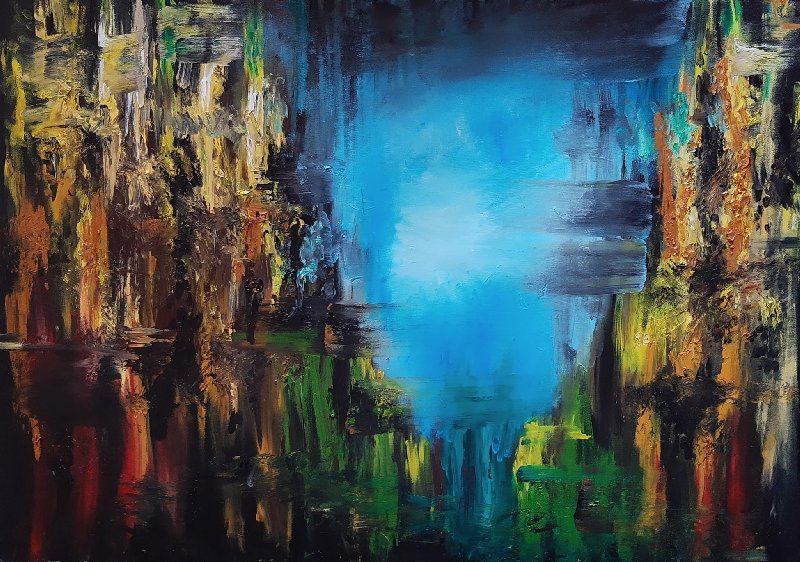 Sprzedam obraz abstrakcyjny 100cm x 70cm