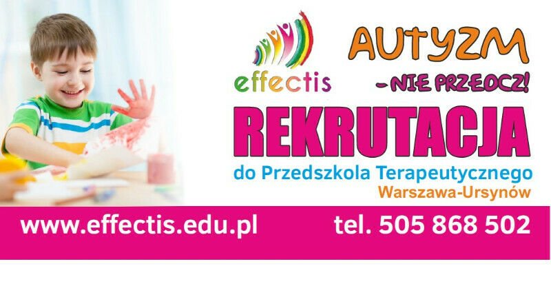 Effectis terapeutyczne przedszkole dla dzieci z autyzmem