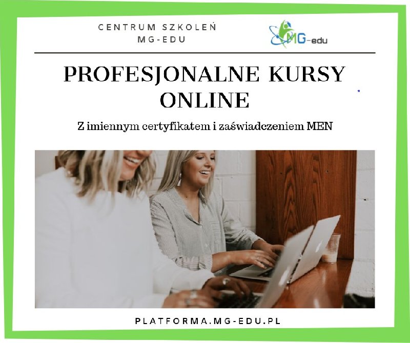 Specjalista szkoleń, kurs online. Cała Polska - 01