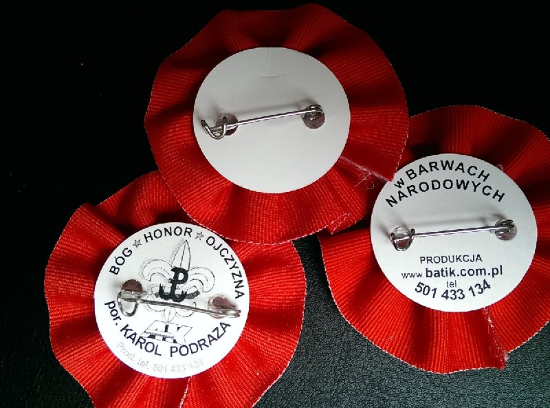 Kokarda narodowa, rozeta, kotylion - 04