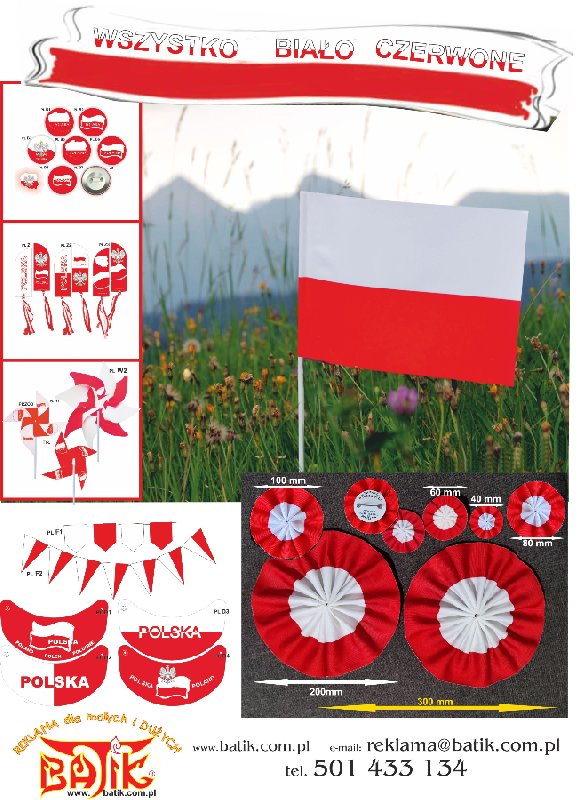 Kokarda narodowa, rozeta, kotylion - 06