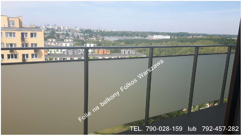 Oklejamy balkony Warszawa folie matowe na balkon Warszawa - 01