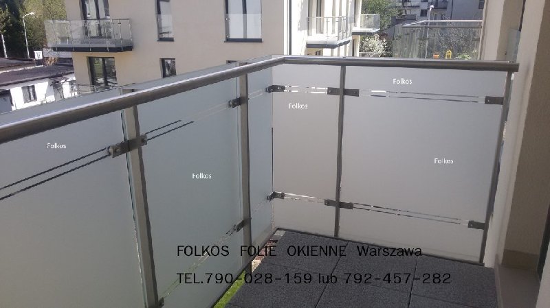 Oklejamy balkony Warszawa folie matowe na balkon Warszawa - 02