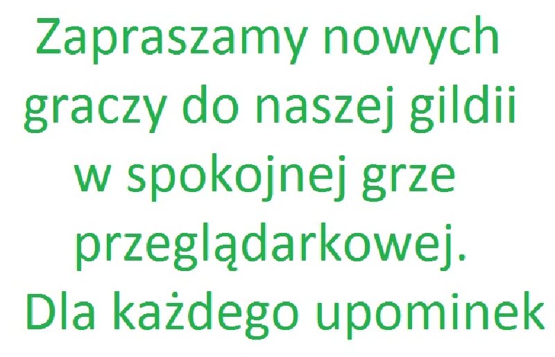 Zapraszamy nowych graczy do gildii w grze przeglądarkowej