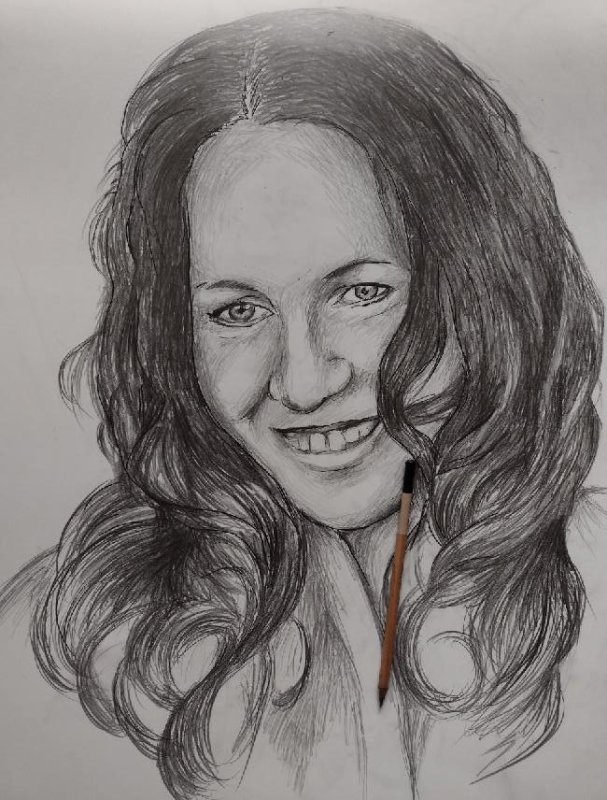 Portret w rysunku na zamówienie ze zdjęć - 01