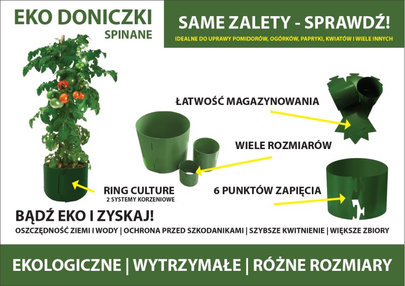 Ekologiczna uprawa Warzyw w Doniczkach Spinanych