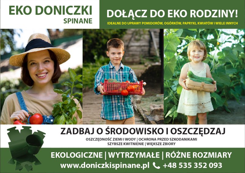 Doniczki spinane do uprawy Pomidorów, Ogórków, Sałaty itp.