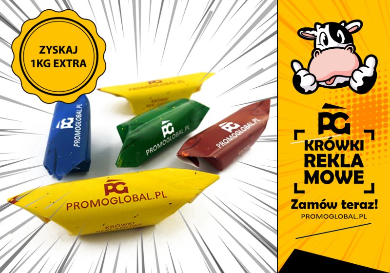 Krówki Reklamowe z logo HIT