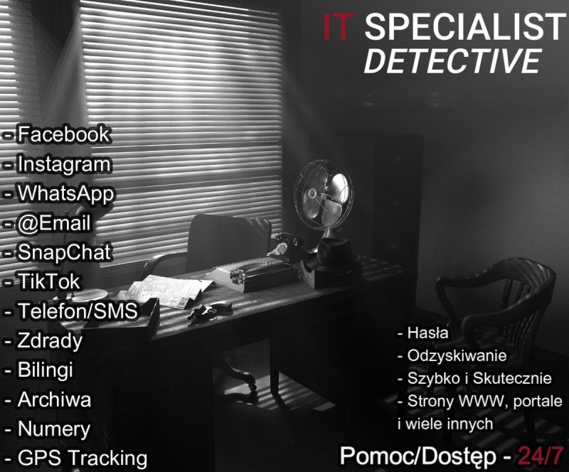 Usługi Informatyk Detektyw Pomoc Dostęp 24/7