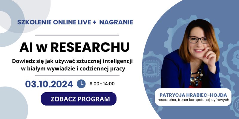 AI w researchu: szkolenie online + nagranie