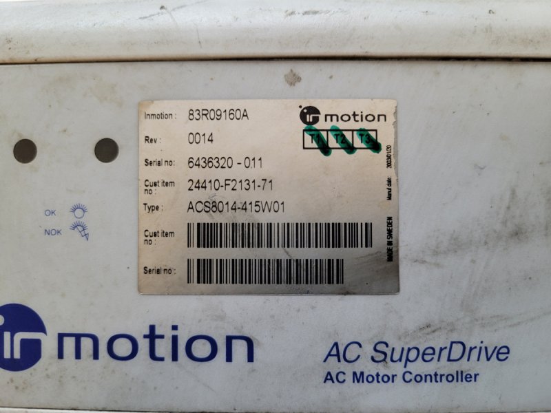 Controller Danaher AC SuperDrive 83r09160a Toyota inverter falownik - 01
