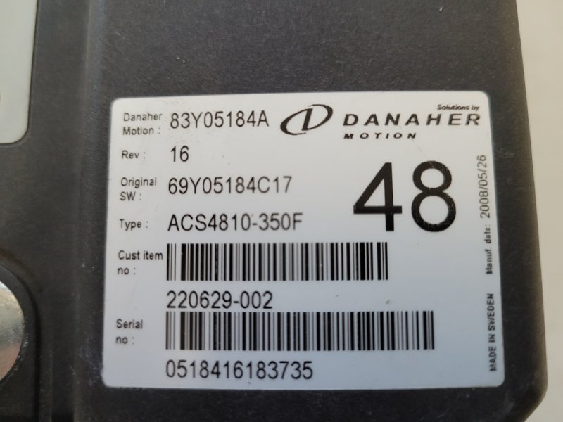 Sterownik Controller Danaher 83Y05184A Falownik Toyota Bt - 01