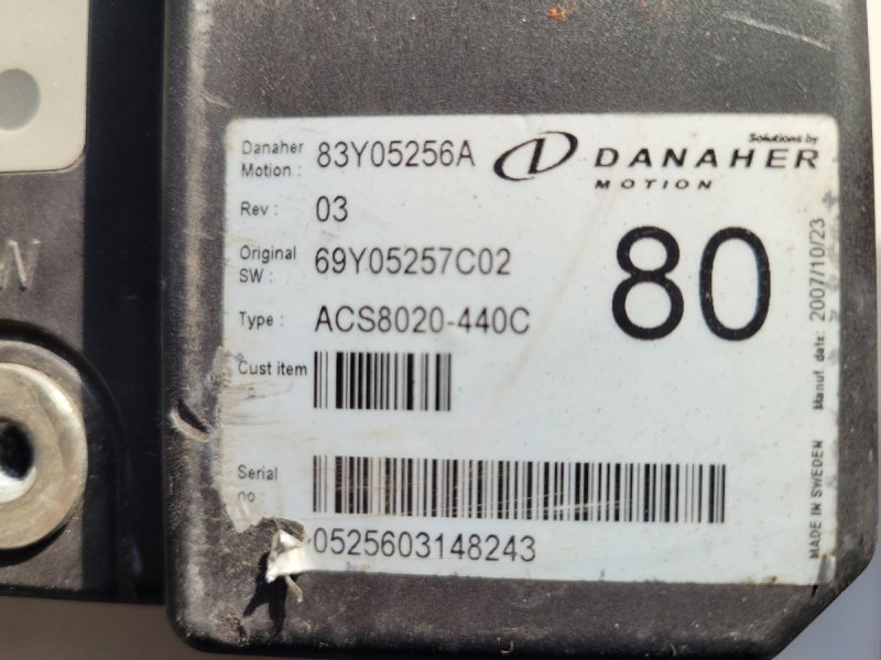 83Y05256A Danaher Sterownik Controller - 01