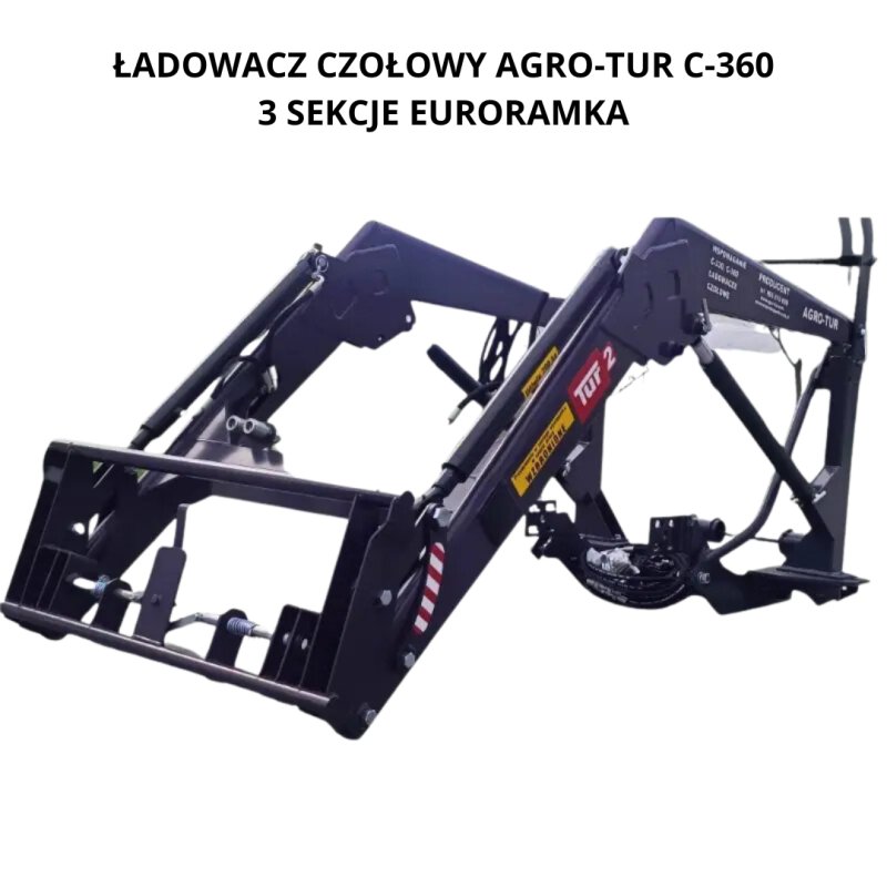 ŁADOWACZ tur euroramka C 360 3 sekcje hydrauliki nowy siłowniki dwustr