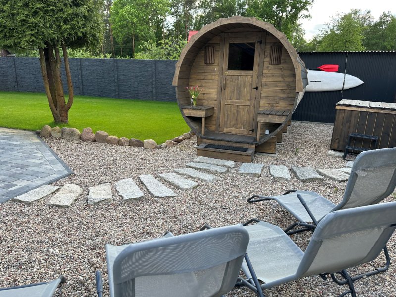 Wynajem domków letniskowych z sauną i jacuzzi nad jeziorem Borówno - 01