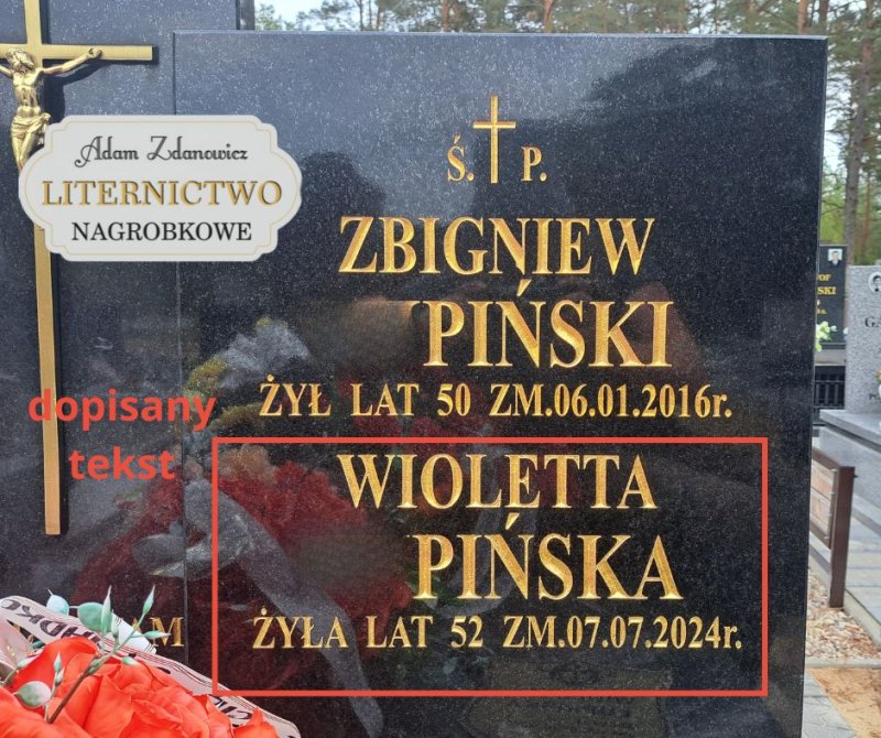 Liternictwo nagrobne, dopiski, napisówki - 05