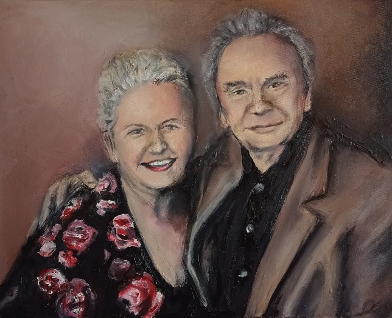 Portret olejny malowany na zamówienie ze zdjęcia - 02