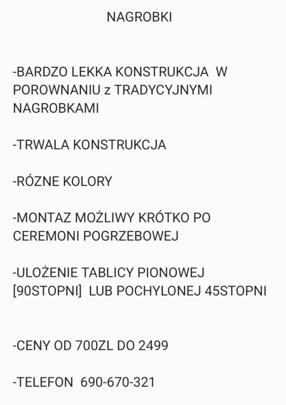 Nagrobki nagrobek montaz gratis cale woj opolskie