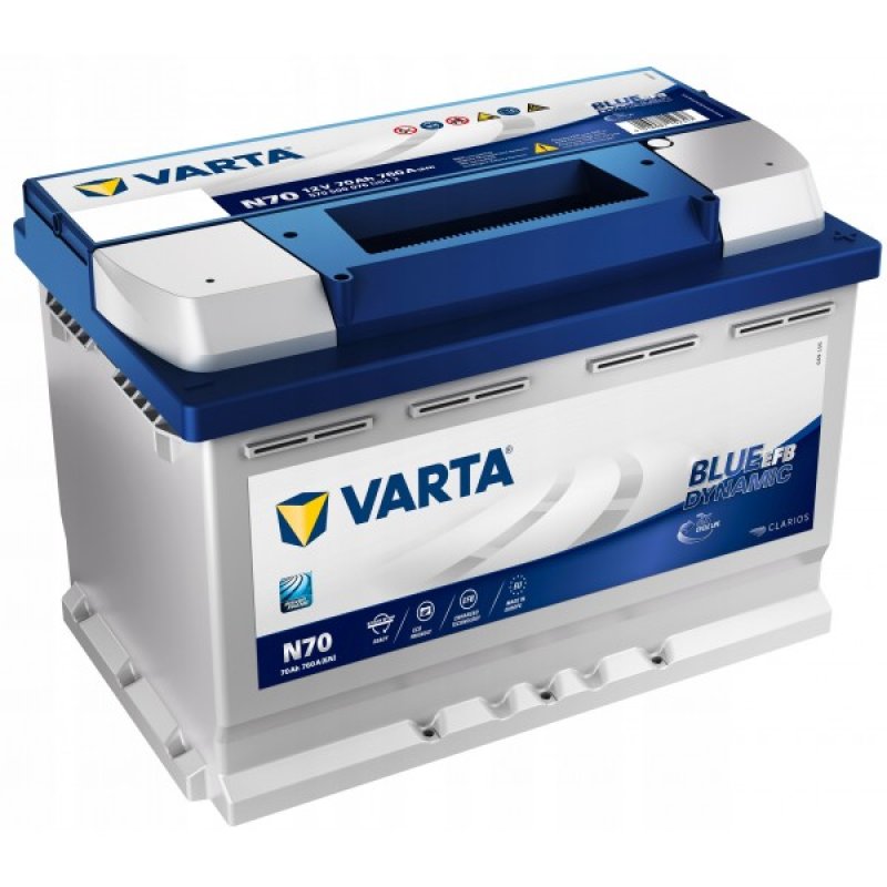 Akumulator 70Ah 760A Varta EFB