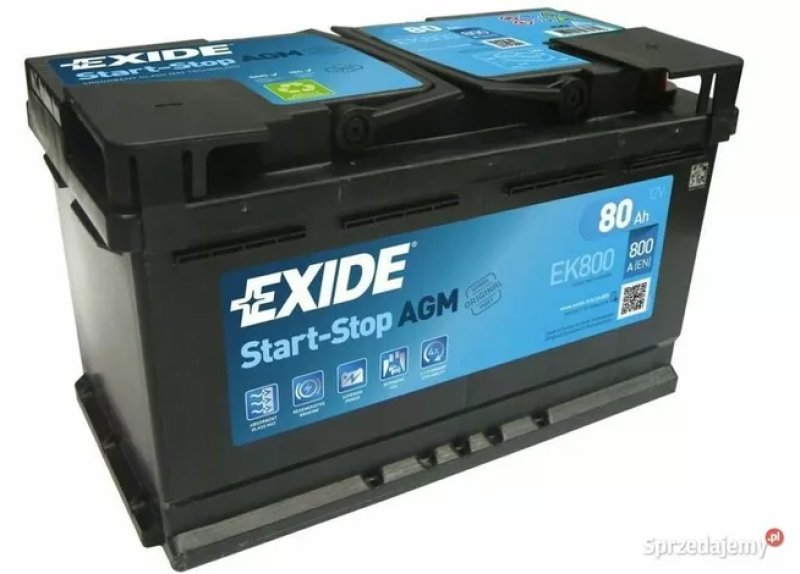 Akumulator 80Ah 800A Exide AGM StartStop