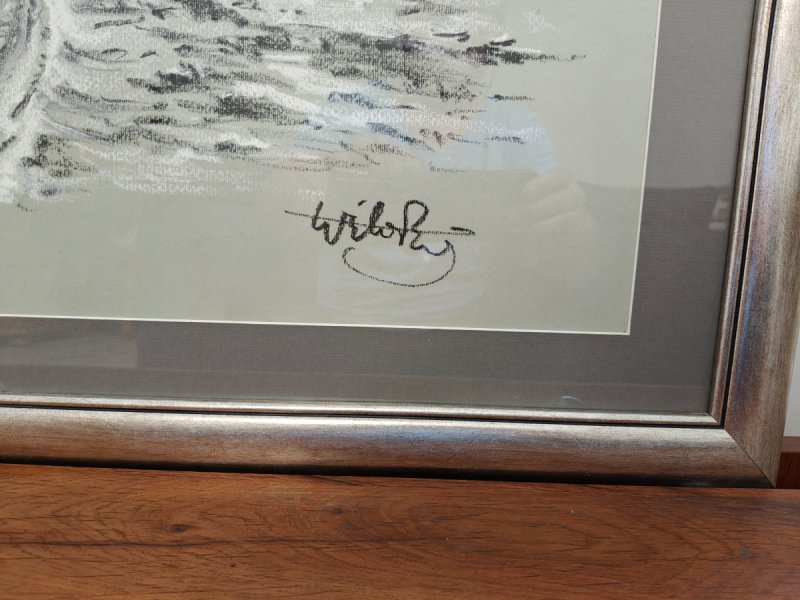 Wiktor Zin szkic Węglem oryginał - 07
