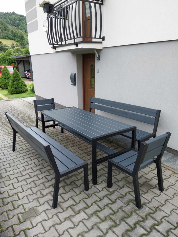 Meble ogrodowe loft ocynk malowane proszkowo - 02