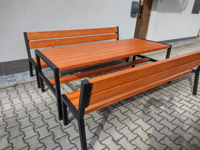 Meble ogrodowe loft ocynk malowane proszkowo - 04