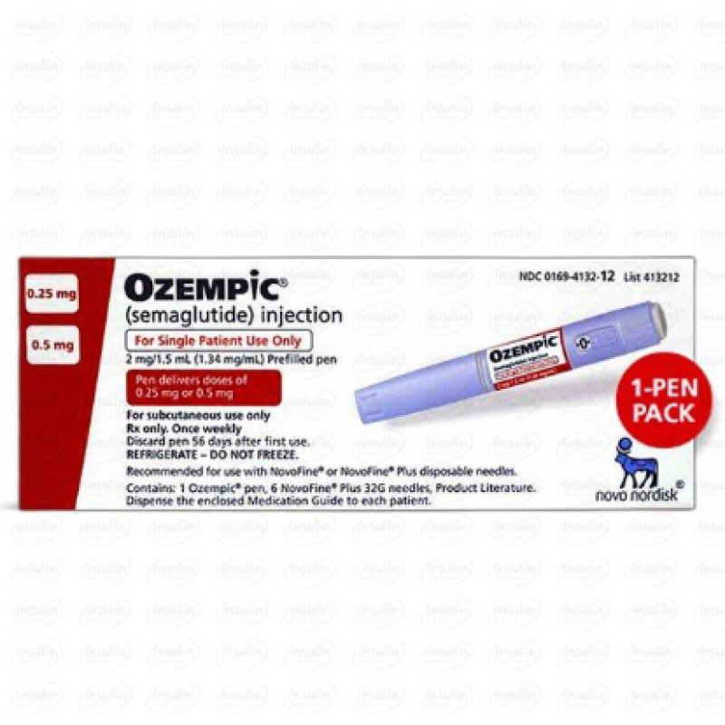 Wstrzyknięcie semaglutydu Ozempic (2 mg/3 ml)