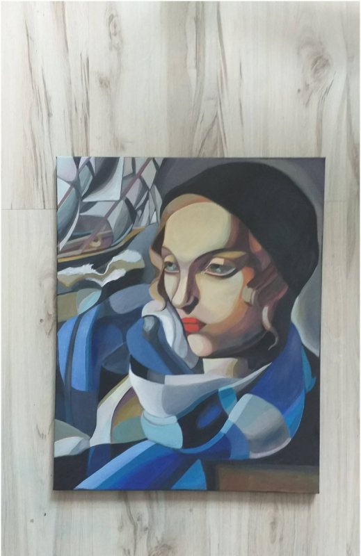 Sprzedam obraz Tamara Łempicka Kobieta z łódkami - 01
