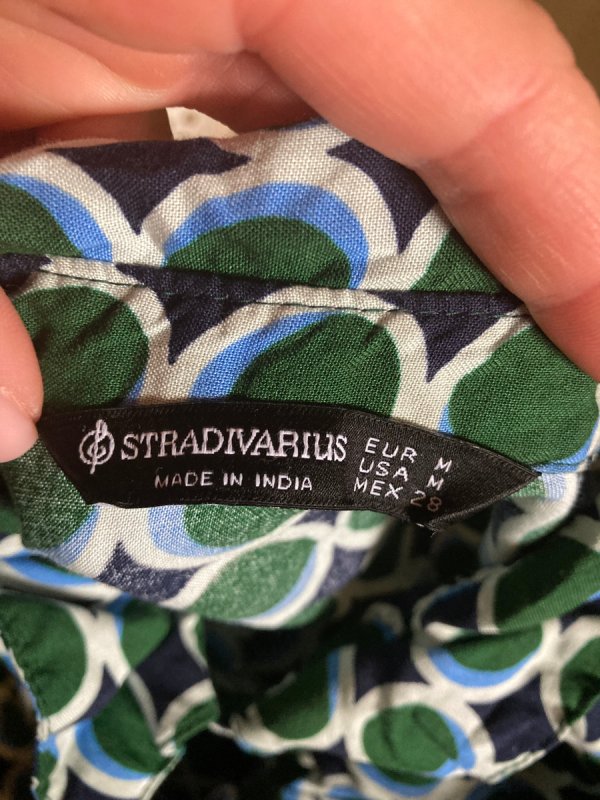 Sukienka Stradivarius rozm. M w pawie oczy - 02