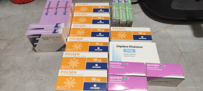 Alprazolam (Alprox), Zolpidem, Estazolam. Uczciwie