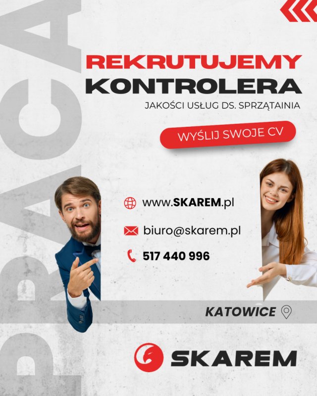 REKRUTUJEMY: Koordynatora serwisu sprzątającego - 01