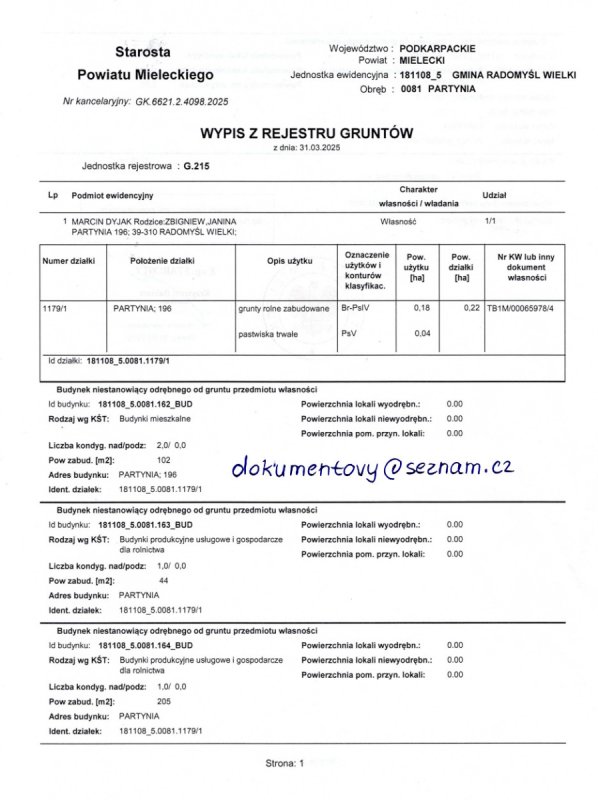 Pozwolenie na budowę , Akt Notarialny - 02